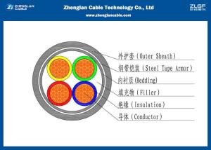 Wholesale 4 Cores LV Power Cable 0.6/1KV IEC 60502(Armoured)（CU/PVC/XLPE/N2XBY/NYBY) from china suppliers