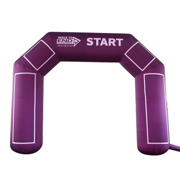 Full digital printing custom 8X4M inflatable archway for sport events start or finished line inflatable arch