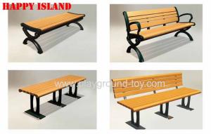 China Wooden Garden Benches , Garden Park Bench With 150cm Or 120cm Length on sale