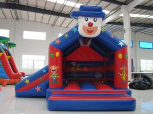 Wholesale Newest fire Clown Inflatable Bounce House with Slide for Sale from china suppliers
