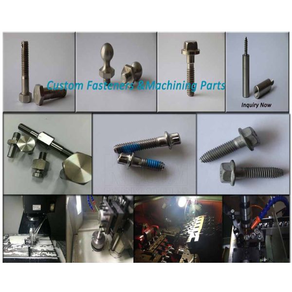 Double end special screw for electrical equipment