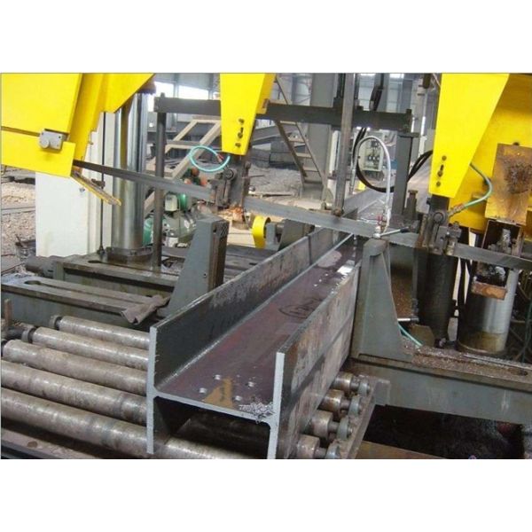 High Reliability CNC H Beam Band Saw Machine Double Column Design