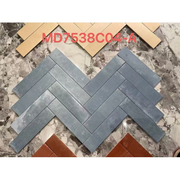 Elegant and Retro 75x300mm Matt Ceramic Wall Tiles For Dining Room