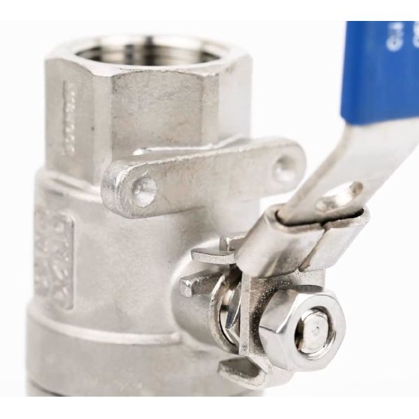 2PC Threaded Manual Ball Valve Stainless Steel Bidirectional Flow Direction Versatile