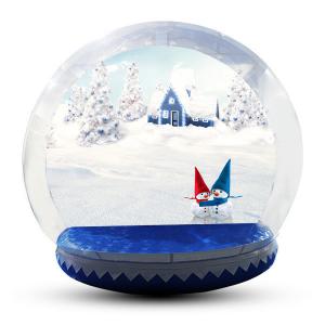 Wholesale Human Size Snowball Snow Globe / Giant Inflatable Christmas Globe For Festival from china suppliers
