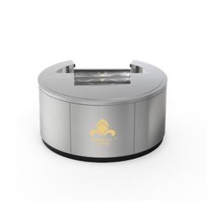Wholesale Customizable Round Teppanyaki Grill Table with Smoke Exhaust from china suppliers