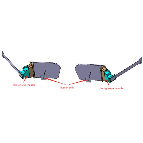 Monocular Waveguide 0.23" 640*400 OLED Display Module For Head Up Display