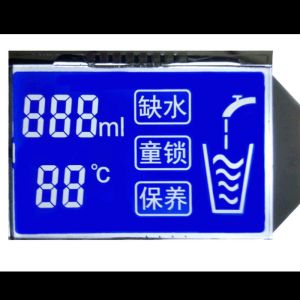 China 1.9 Inch STN Blue LCD Display128x64 30PIN FPC 8 Bit Parallel LCD Display on sale