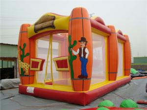 Wholesale 5 In1 Inflatable Jumping Castle , Screen Printing Monkey Bouncy Castle from china suppliers