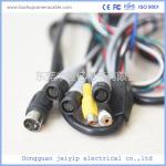 Waterproof Camera Monitor Cable , Rear View Camera Cable 20 Pin 1 Male To 4