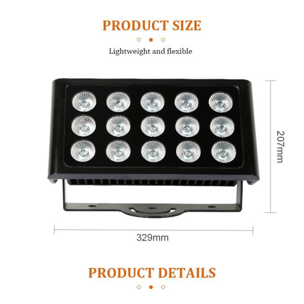Outdoor Landscape 240V 80W Square LED Flood Light In Theme Park
