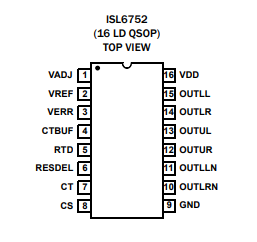 ISL6752AAZA-T Common Ic Chips Regulator Output Controller IC 16-QSOP