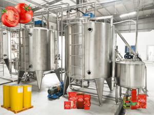 China 20T/H Automatic Tomato Processing Machine 304 Stainless Steel on sale