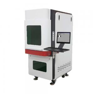 China 3w 5w 10w Uv Button Laser Marking Machine For Plastic And Glasses on sale