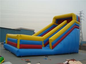 Wholesale Wet / Dry Use Inflatable Slippery Slide , 12m Big Blow Up Water Slides For Rent from china suppliers