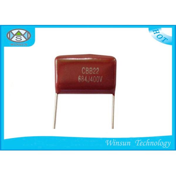 Epoxy Resin Coating High Capacitance Capacitors Red 100v - 1000v Plastic Film Capacitor