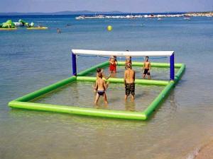 Wholesale Outdoor Inflatable Beach Games / Inflatable Water Volleyball Court For Seaside from china suppliers