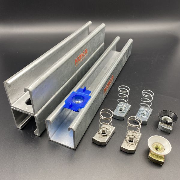 Modular Steel Support System Slotted Square Channel for Construction