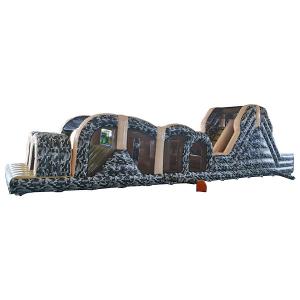 China 18M Camouflage Inflatable Obstacle Course Bounce House on sale