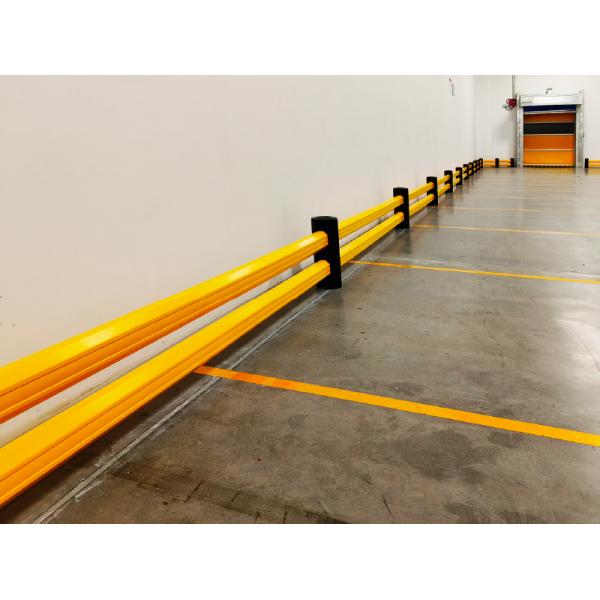Double Rail Fence Warehouse Safety Barrier Traffic Guardrails