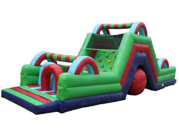 Plato PVC Material Inflatable Obstacle Courses Beautiful And Long Durability