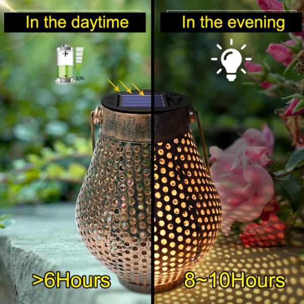 2V 60mA LED Solar Hanging Lights