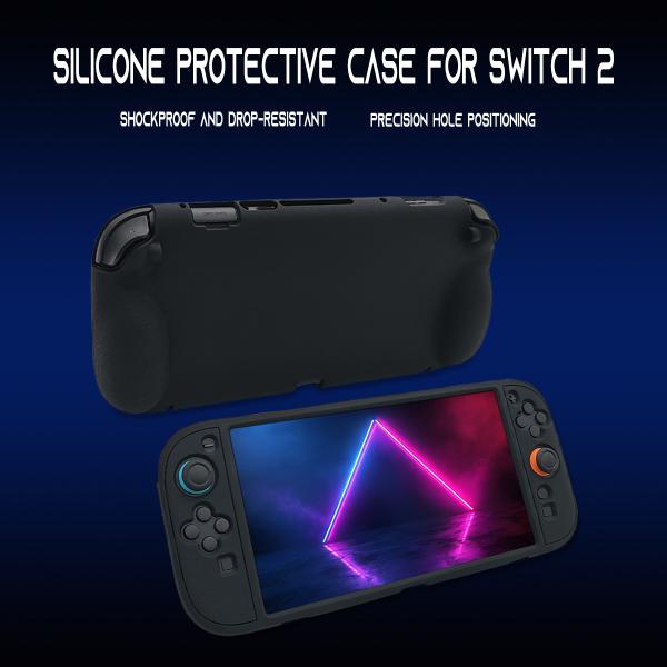 Textured Surface Anti-Drop Protective Silicone Case for Nintendo Switch 2 Gaming Accessories