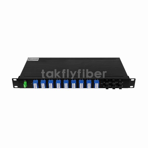 1U 19inch Rack Mount WDM 1x72 CATV PLC Splitter for GPON Application