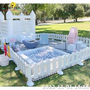 Wholesale Soft Play Equipment Set Kids White Indoor And Outdoor Playground With Bounce House from china suppliers