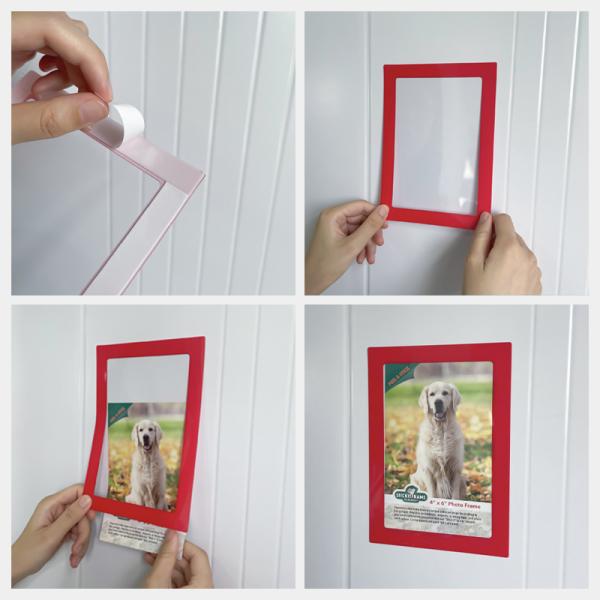 Wall Self Adhesive Mounting Frame Sign Holder Document Pocket