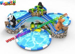 Wholesale Beach Large Inflatable Water Parks , Pool Toys Inflatable Water Slides from china suppliers
