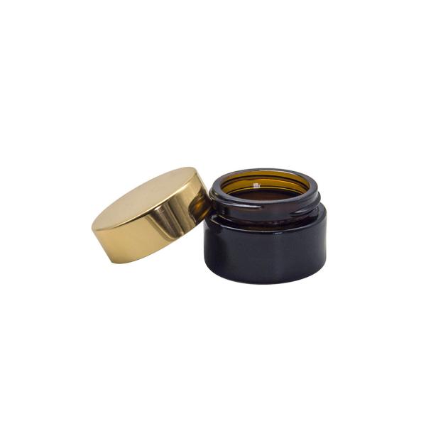 Small Empty Clear Amber Glass 5ml Empty Makeup Pots