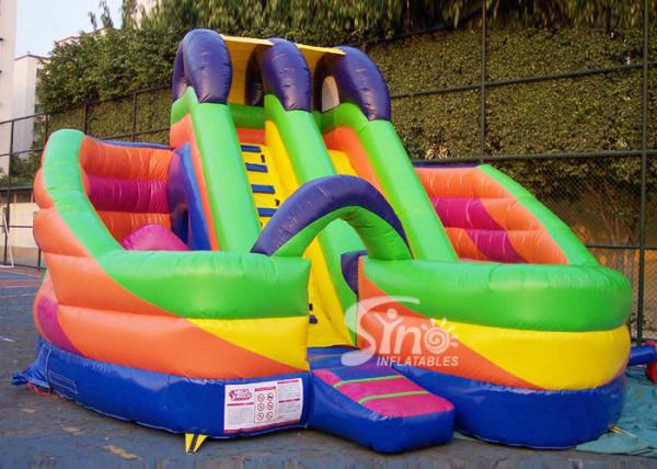 Quality 6x6m millenmium kids inflatable slide with obstacles N tunnel for outdoor parties for sale
