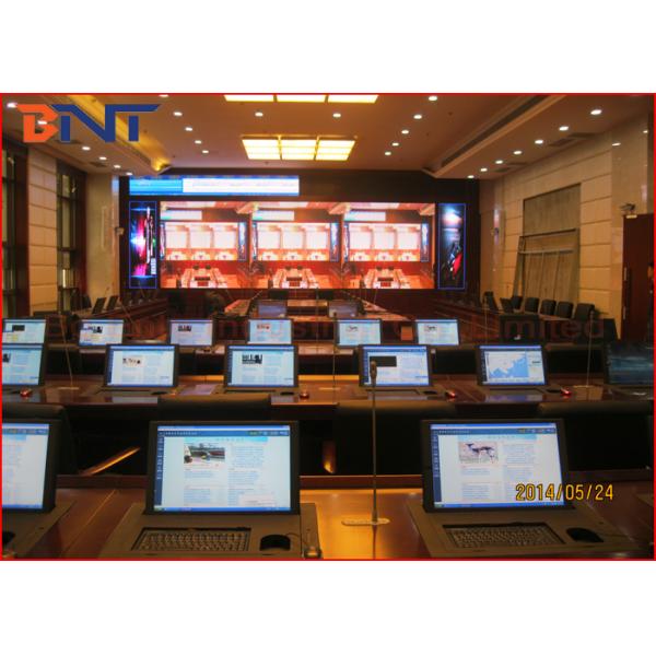 Liberation Army Training Room Audio Video Project , Motor Drive Flip Up Computer Lift