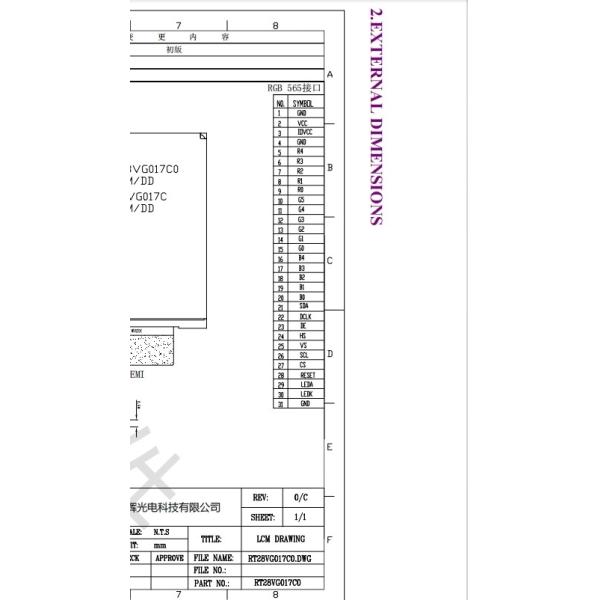 2.8 Inch TFT Module IPS Display Factory Outlet LCD Display 480*640 Digital
