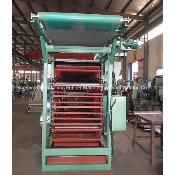 PLC Automatic Control Vertical Structure Batch off Cooler with 700 mm Max. Rubber Sheet Width
