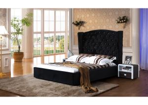 Wholesale Upholstered Velvet Platform Bed Plush Design Customized Service from china suppliers