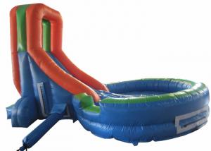 China Simplest inflatable water slide inflatable short slide with pool for children outdoor water slide on sale