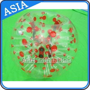 Wholesale Custom Made Red Dots Inflatable Human Soccer Bubble Ball for Football from china suppliers