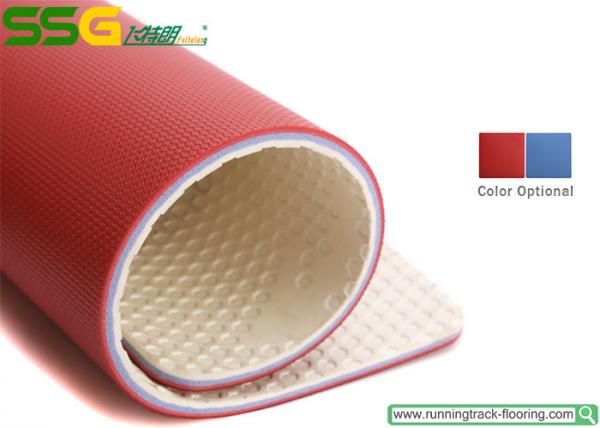 Quality Thin Plastic PVC Vinyl Flooring Tiles / Club Or Gym Rubber Flooring Mats for sale