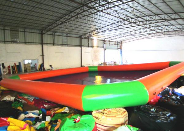Quality Amusement Inflatable Water Games Giant Inflatable Pool Digital Printing 6 X 6m Customized for sale
