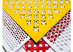 China Slotted Hole Punched Metal Screen Aluminum Perforated Panels Multiple Colors on sale