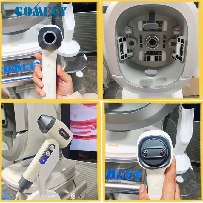 Complete Skin Analyzer Including A Scalp Analysis Handpiece A Large Screen And A High-Definition Camera