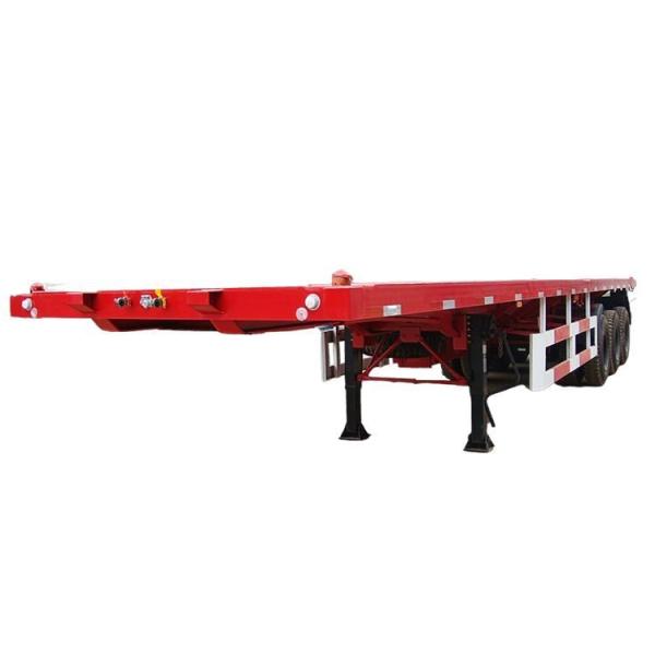 40FT Versatile and Reliable Drop Side Rail Wall Flatbed Semi-Trailer with 3 Axles for Efficient Heavy Cargo Transportation