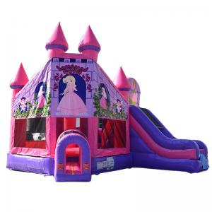 Wholesale Topbuy pink Princess Inflatable Castle Bounce House Kids Slide Jumping Playhouse from china suppliers