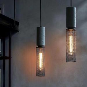 China Industrial Pendant Lights Interior Iron Lampshade Bar Table living room Cement Pendant Lights(WH-VP-181) on sale