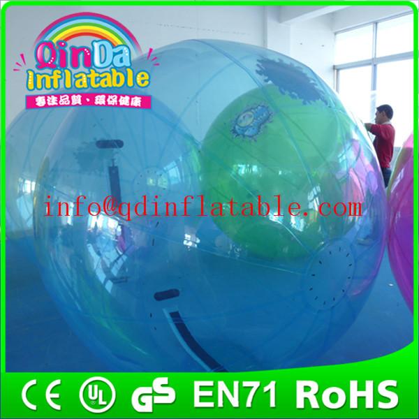 Quality Funny inflatable roller ball walk on water ball human hamster ball in pool for sale