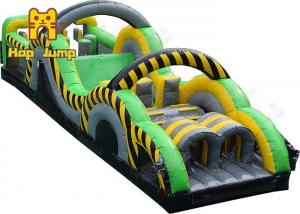 China 0.55mm PVC Inflatable Obstacle Course Bounce House For Adults on sale