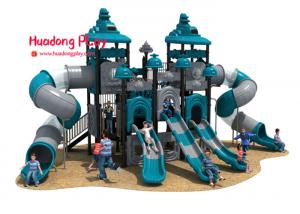 China High Strength Outdoor Playground Slides , Play Structure Slide Food Grade Plastic on sale