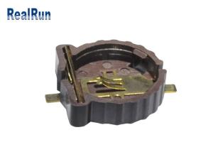 China 500VAC Coin Cell Battery Holder Brass SMT Straight CR1220-2 Series LCP on sale